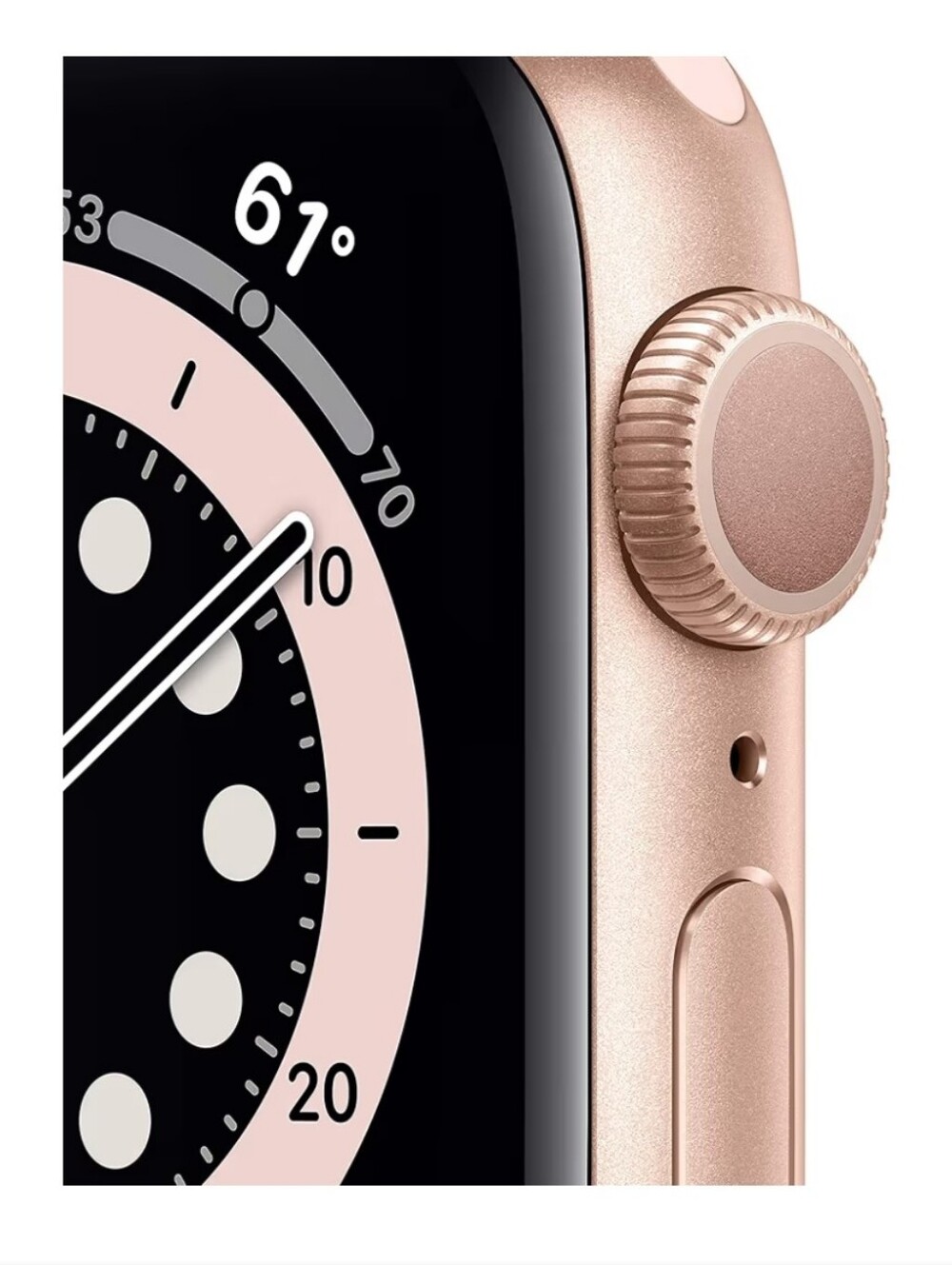 Apple Watch Series 6 (GPS, 40mm) - Gold Aluminum Case with Pink Sand Sport Band
